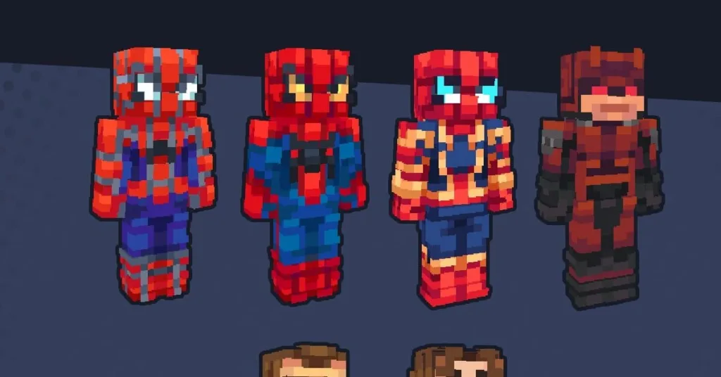 Spider-Man: No Way Home Minecraft Skins