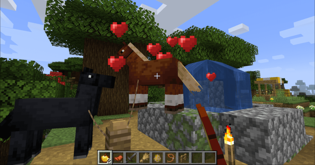 breed horses in Minecraft